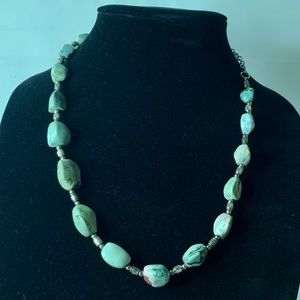 Natural Jasper, 18 stones, Necklace